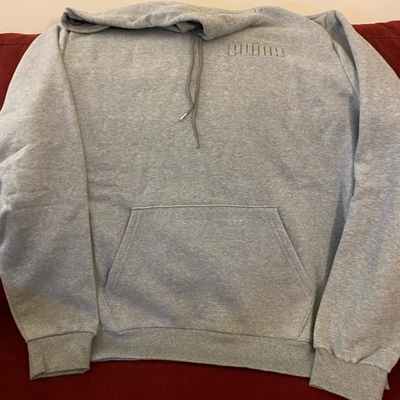 PUMA Embossed Men’s Hooded Gray Sweatshirt XLarge - Picture 7 of 7
